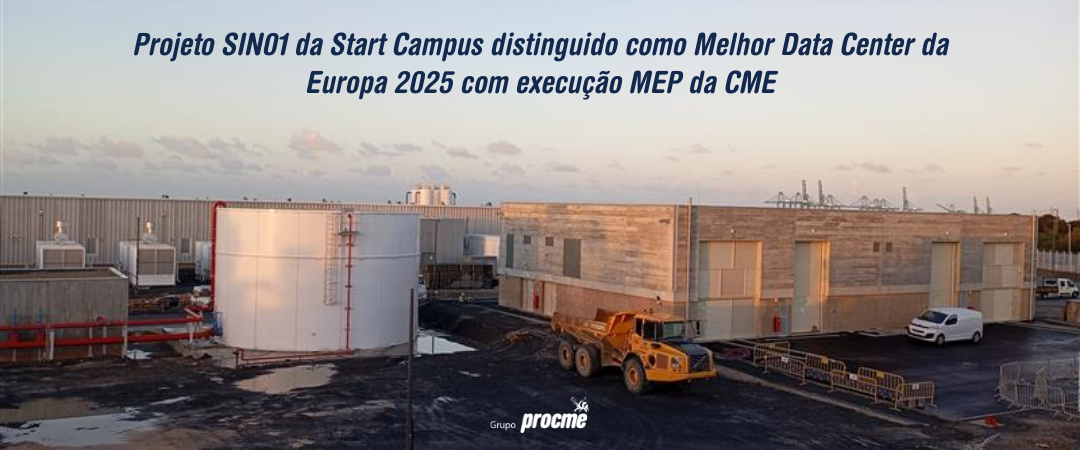 Projeto SIN01 da Start Campus distinguido como Melhor Data Center da Europa 2025 com execução MEP da CME