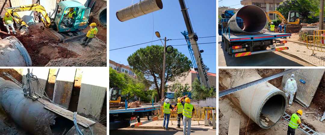 Rotura no Adutor da EPAL Vila Franca de Xira - Telheiras